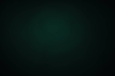 Koyu, bulanık, basit arkaplan, mavi-yeşil soyut arkaplan gradyanı, stüdyo ışığı bulanıklığı.