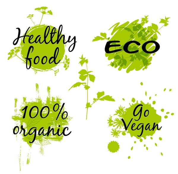 Banner eco hijau abstrak - Stok Vektor