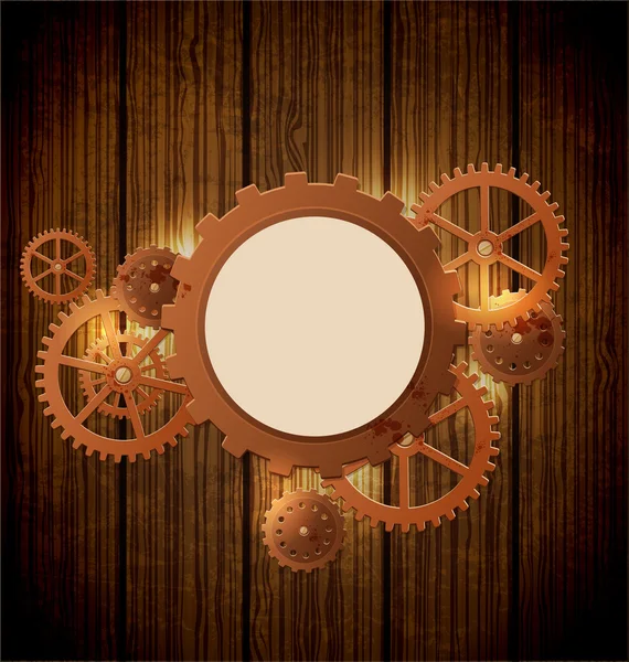 Vintage steampunk background — Stock Vector