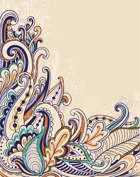 Fond floral abstrait décoratif — Image vectorielle