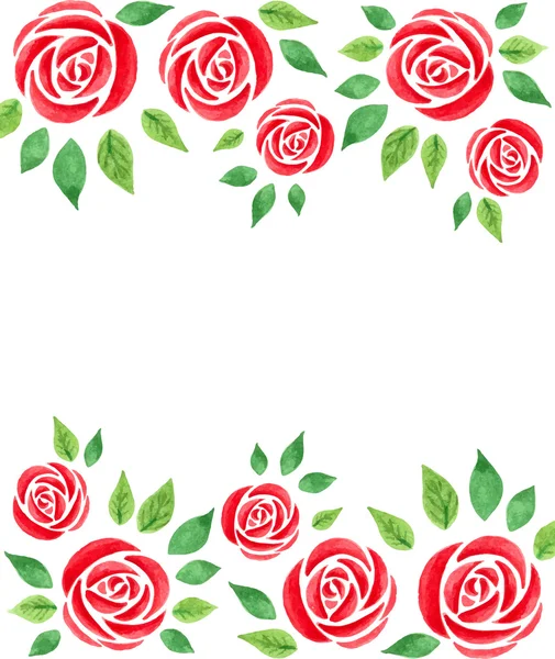 Background with roses — Stock Vector