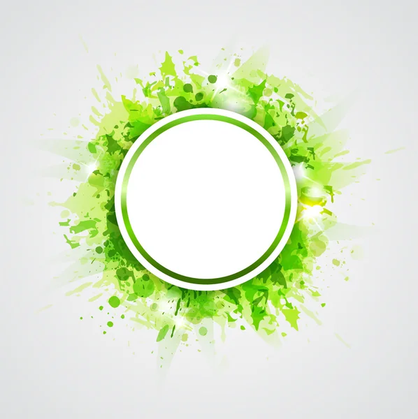 緑の抽象的な円形の背景 — ストックベクタ