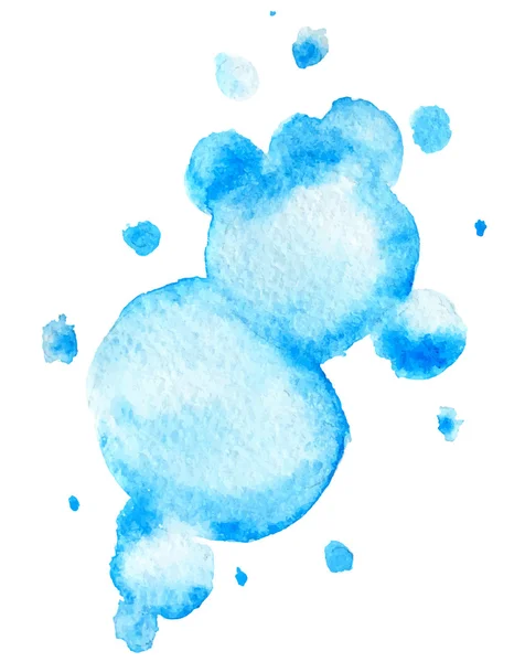 Fond bleu aquarelle — Image vectorielle