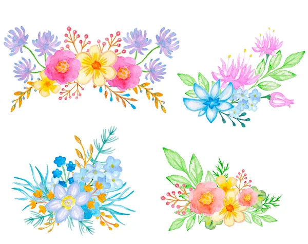 水彩の花束 — ストック写真