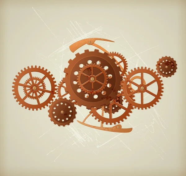 Steampunk background — Stock Vector