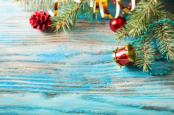 Decoraciones rojas de Navidad — Foto de Stock