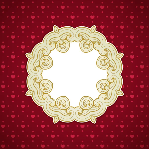 Decoratief ronde frame — Stockvector