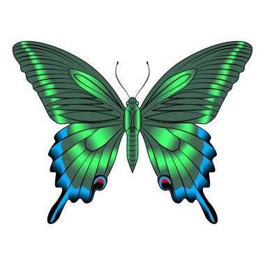 Black blacksmith with hammer beating on the anvil. Vector illustration on the yellow background.