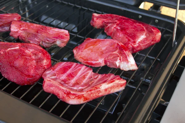 Grillen im Freien — Stockfoto