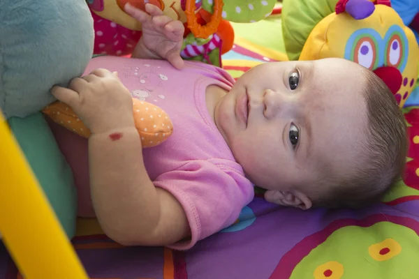 Little girl playing Stock Image