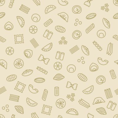 Makarna ve köfte seamless modeli