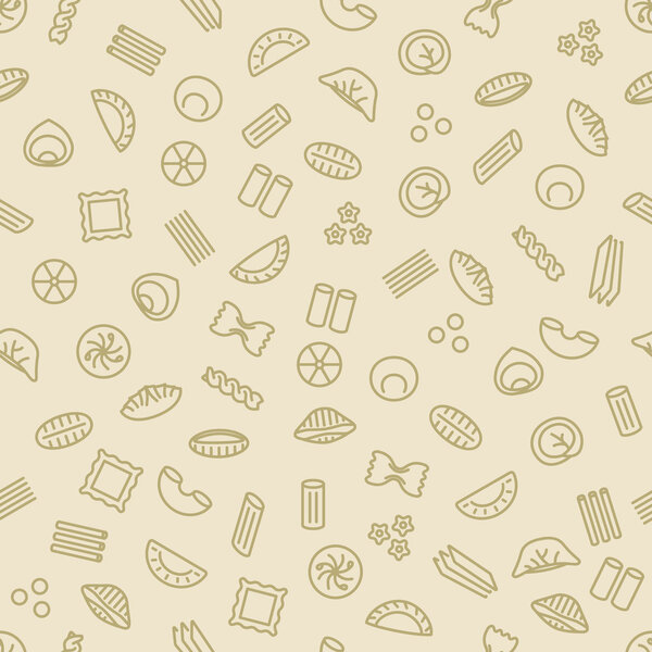 Макароны и пельмени бесшовный узор

