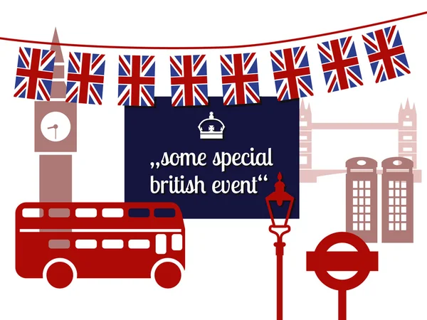 Some special british event concept — Stock Vector