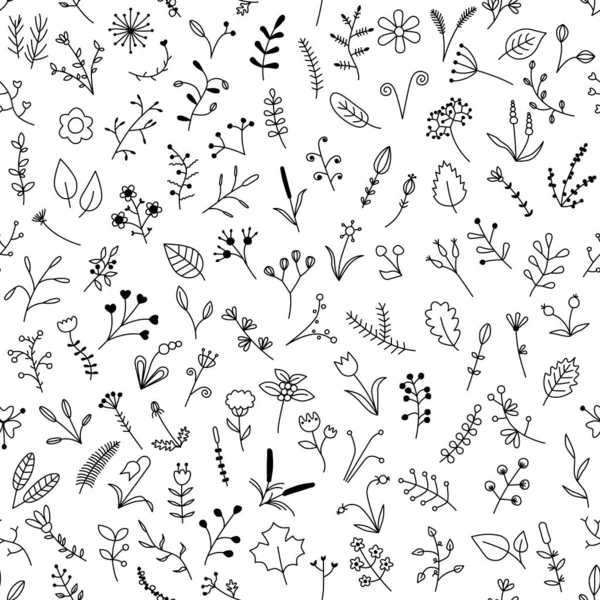 Seamless pattern with beautiful flowers — Stock Vector