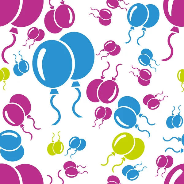 Balloon seamless pattern — Stock Vector