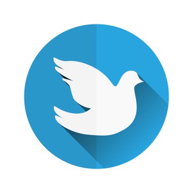 Güvercin düz simgesi