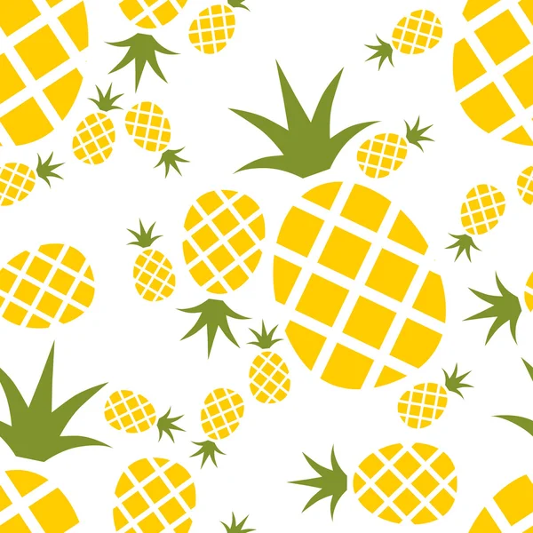 Pineapple seamless pattern — Stock Vector