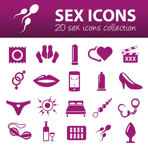 Ícones de sexo — Vetor de Stock