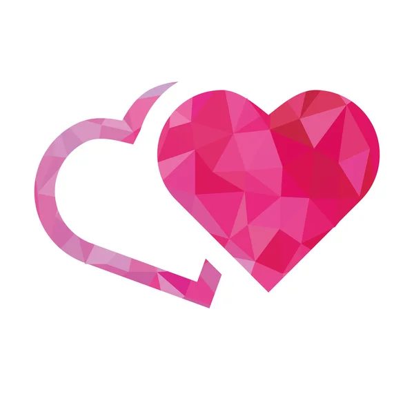 Pink hearts — Stock Vector