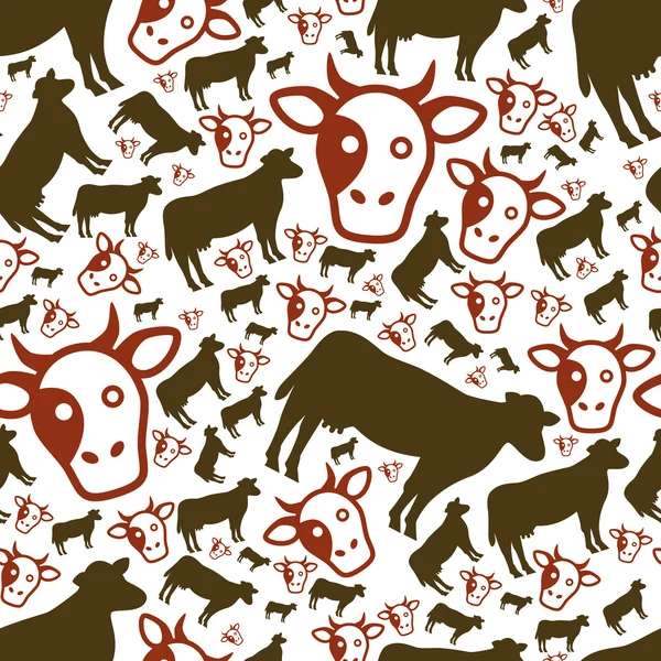 Vache modèle sans couture — Image vectorielle