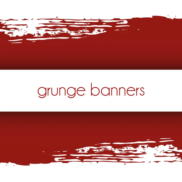 Bannières Grunge — Image vectorielle