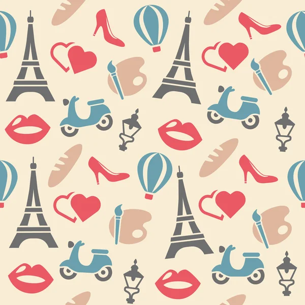 France seamless pattern — Stock Vector