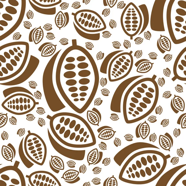 Kakao nahtloses Muster — Stockvektor