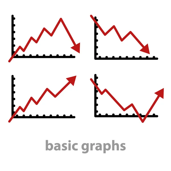 Gráficos básicos — Vetor de Stock