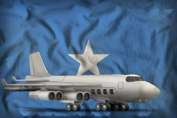 Bombardér Pozadí Somálské Vlajky Ilustrace — Stock fotografie