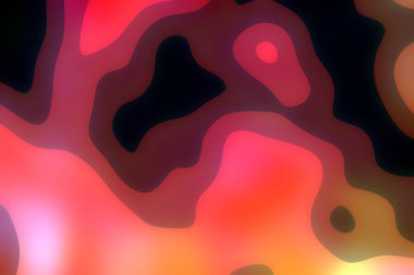 Rastgele neon şekillerin parlak ve parlak soyut arka planı, tatlı tarz moda partisi konsepti - arka plan tasarım şablonu