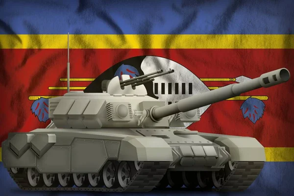 Tung Tank Swaziland Flagga Bakgrund Illustration — Stockfoto