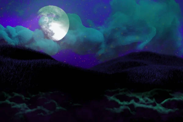 Многоцветная Страшная Ночная Текстура Выборочный Фокус Страшная Ночная Концепция Обезжиренный — стоковое фото