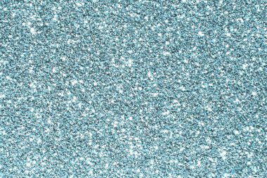 Güzel açık mavi boyalı gümüş renkli kumlu uçak alçı - noel konsepti dokusu - soyut fotoğraf arkaplanı