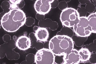 inanılmaz tasarım büyük miktarda biyolojik hücreler dijital grafik arkaplan çizimi