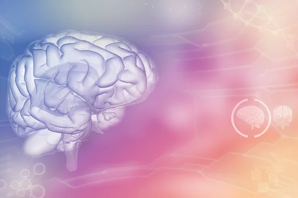 Ανθρώπινος Εγκέφαλος Νευρική Έννοια Εργασίας Λεπτομερές Ηλεκτρονικό Υπόβαθρο Υφή Ιατρική — Φωτογραφία Αρχείου