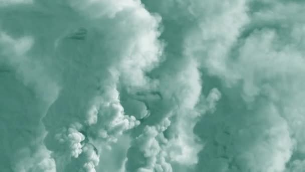 Wielokolorowe Abstrakcyjne Tło Ciężkiego Dymu Koncepcja Globalnego Ocieplenia Animacja Fps — Wideo stockowe
