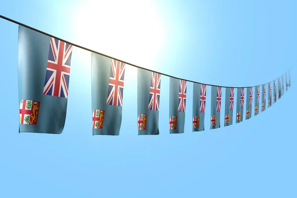 国旗漂亮的日子3D插图 — 图库照片