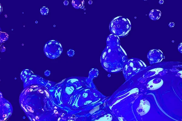 Seife Glänzend Und Glänzend Schleim Von Flüssigen Abstrakten Farbverlauf Hintergrund — Stockfoto