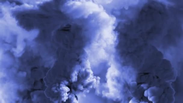 Wielokolorowe Abstrakcyjne Tło Gęstego Dymu Koncepcja Palenia Animacja Fps — Wideo stockowe