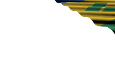 herhangi bir bayram bayrağı 3D illüstrasyon