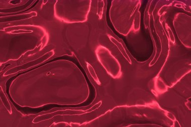 güzel kırmızı sıvı parlak metal dalgalar bilgisayar grafik dokusu veya arkaplan illüstrasyonu