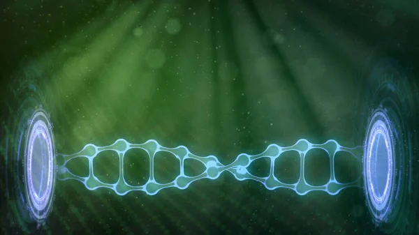 Medicinsk Illustration Dna Molekyl Återger Låg Hälften — Stockfoto