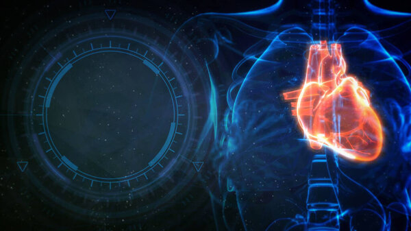 heart affected by medicine, cg medicine 3d illustration