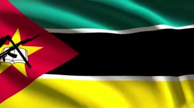 Mozambik bayrağı - döngü animasyonu