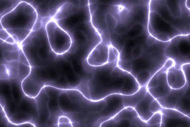 Felçte inanılmaz mor enerjik ışıklar var. Aqua bilgisayar grafik arkaplan çizimi resimleme