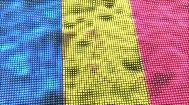 Romanya web konsepti bayrak döngüsü