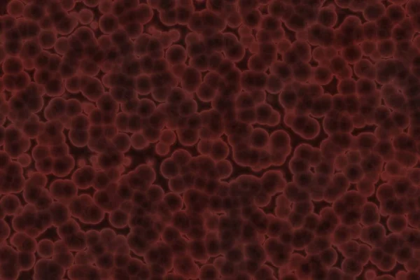 Bonito Artístico Vermelho Monte Células Vivas Biológicas Gráficos Digitais Textura — Fotografia de Stock