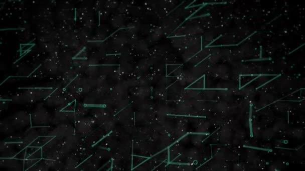 Милий Яскравий Кібер Абстрактний Фон Концепція Моди — стокове відео