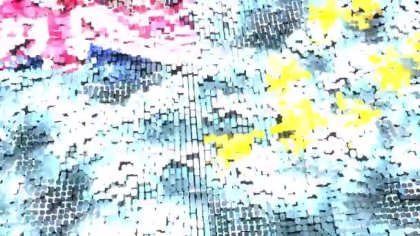 Bandeira Brilhante Tuvalu Loop — Vídeo de Stock