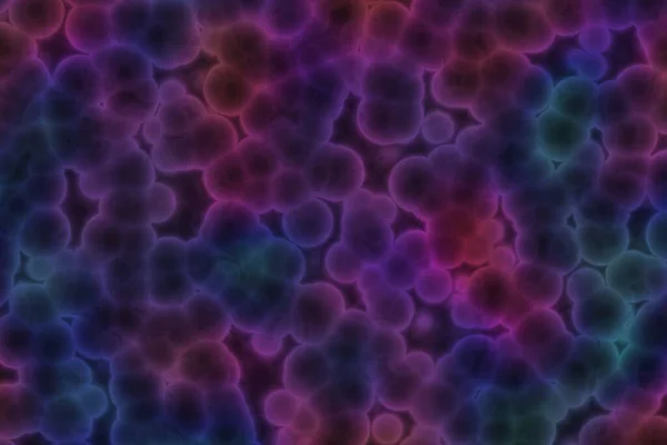 Художня Дивовижна Багато Органічних Бактерій Цифрове Мистецтво Фонова Ілюстрація — стокове фото